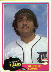 1981 Topps Baseball Cards      291     Aurelio Lopez